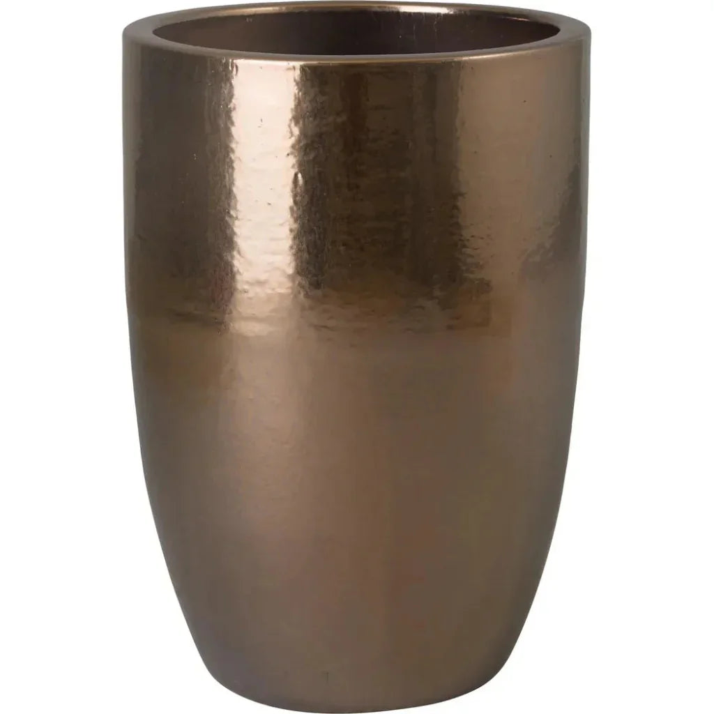 Emissary Ceramic Round Tall Planter