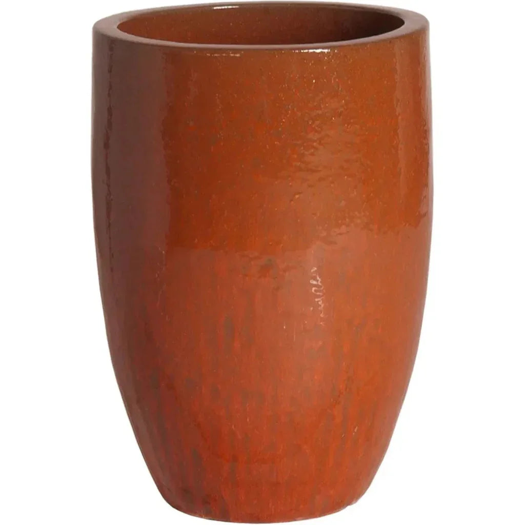 Emissary Ceramic Round Tall Planter