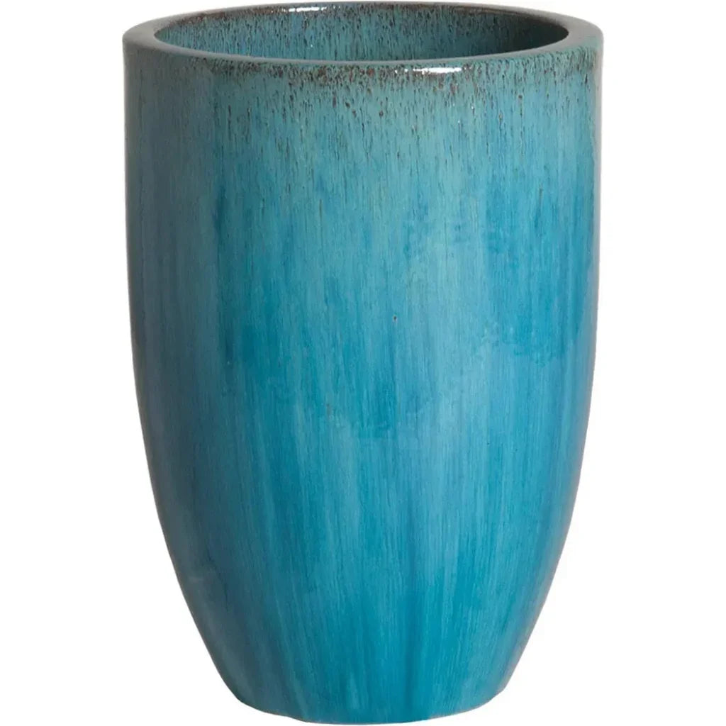 Emissary Ceramic Round Tall Planter