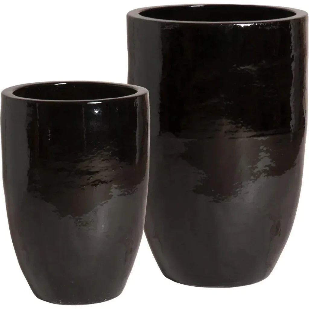 Emissary Ceramic Round Tall Planter