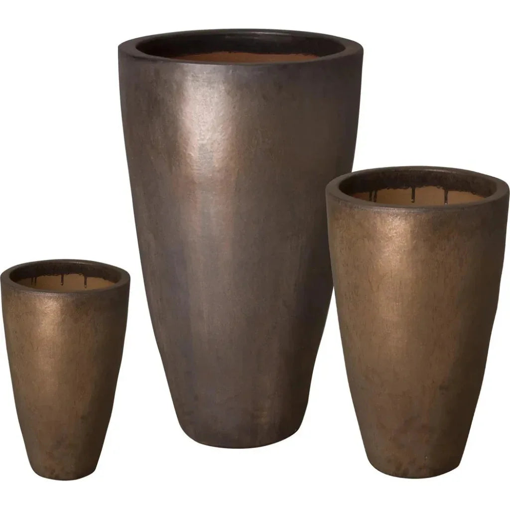 Emissary Ceramic Tall Round Planter