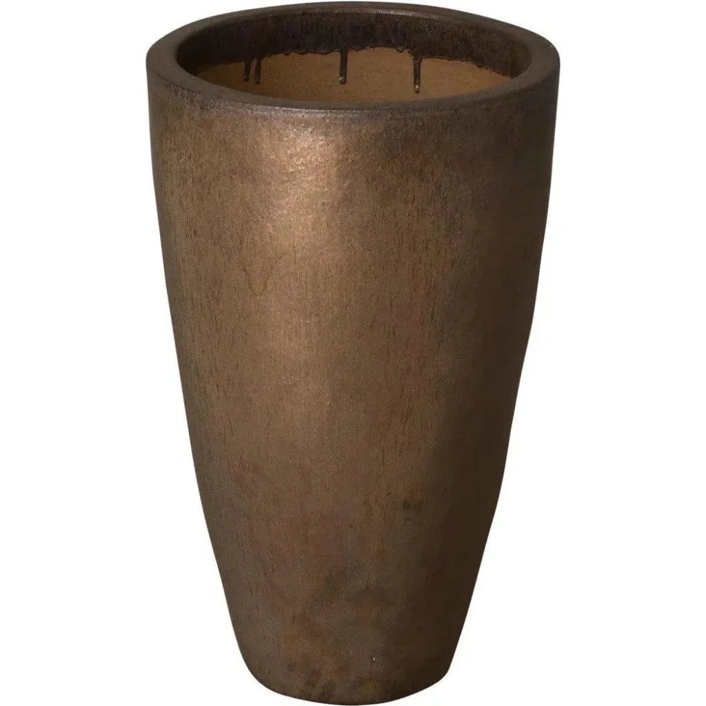 Emissary Ceramic Tall Round Planter