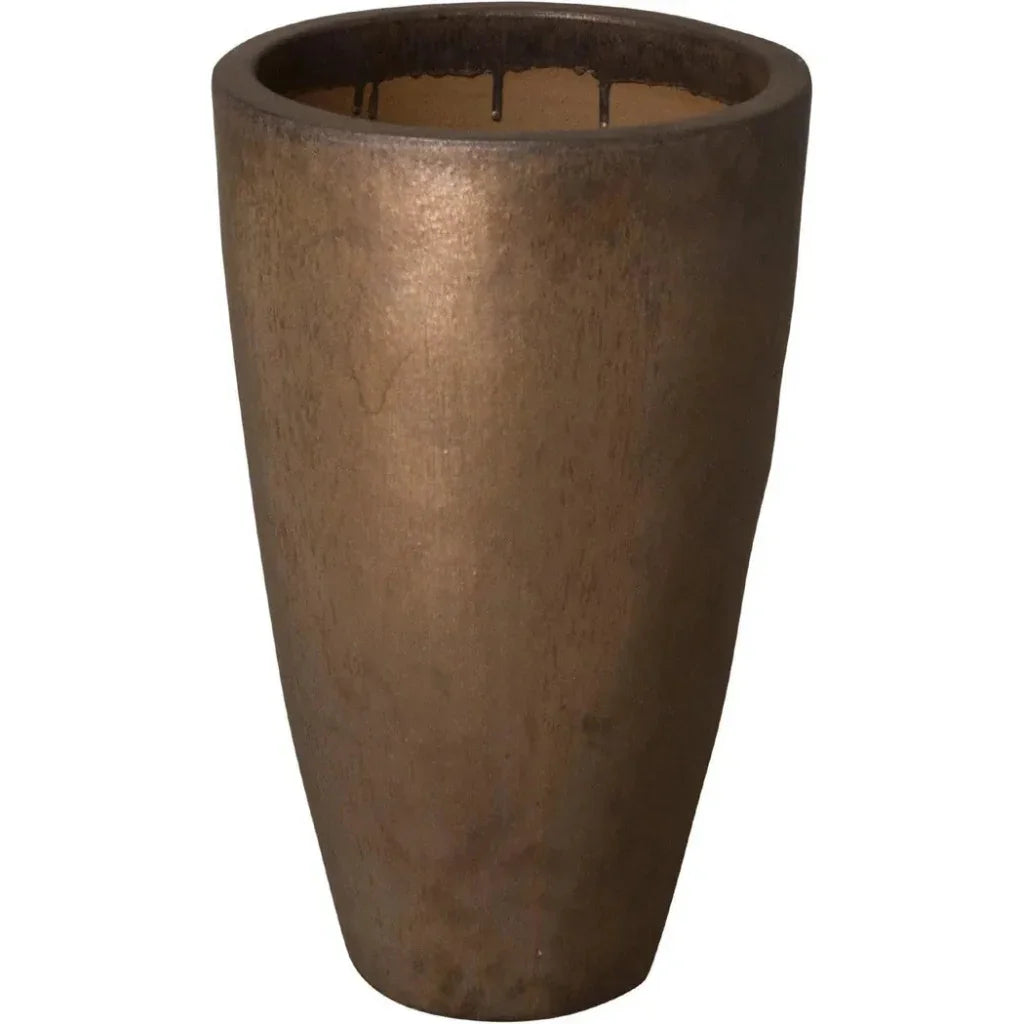Emissary Ceramic Tall Round Planter