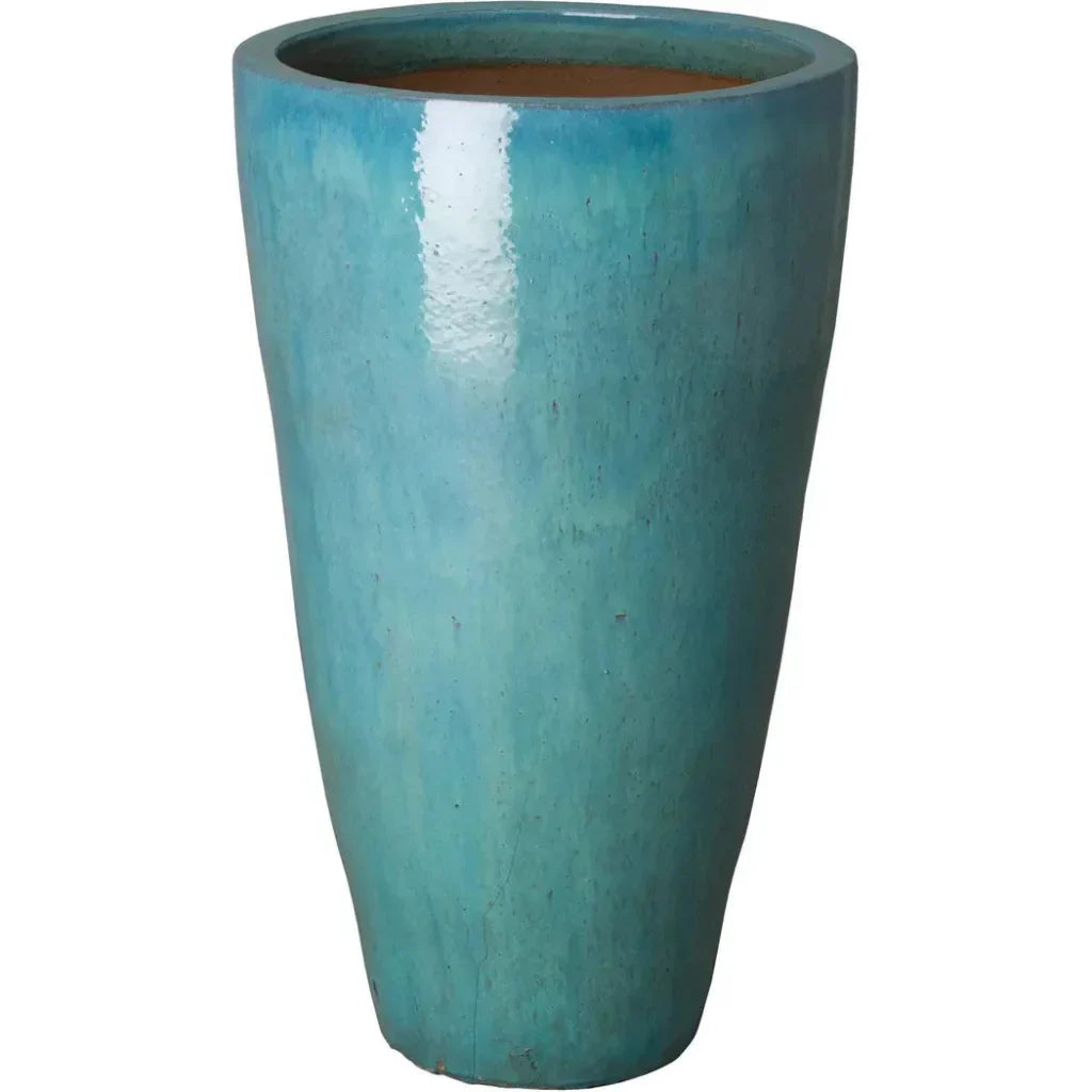 Emissary Ceramic Tall Round Planter