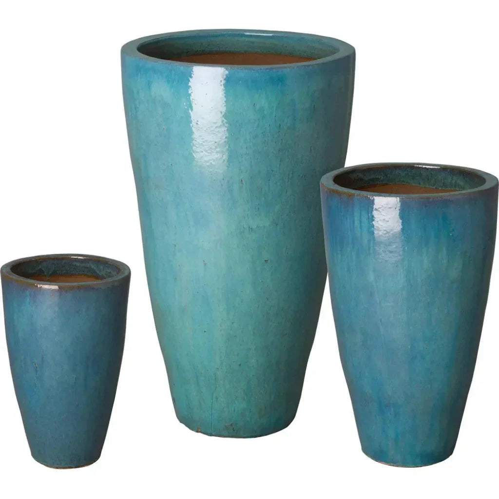 Emissary Ceramic Tall Round Planter