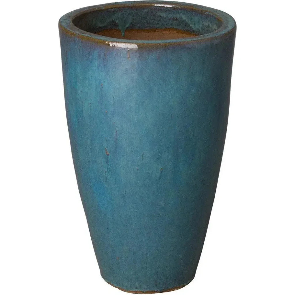Emissary Ceramic Tall Round Planter