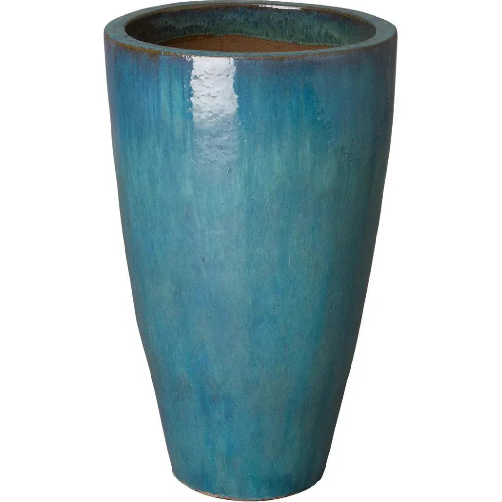 Emissary Ceramic Tall Round Planter