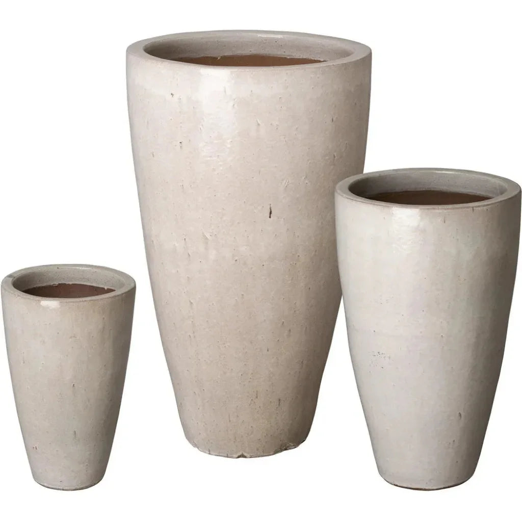 Emissary Ceramic Tall Round Planter