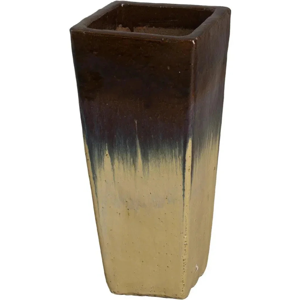 Emissary Ceramic Tall Square Planter