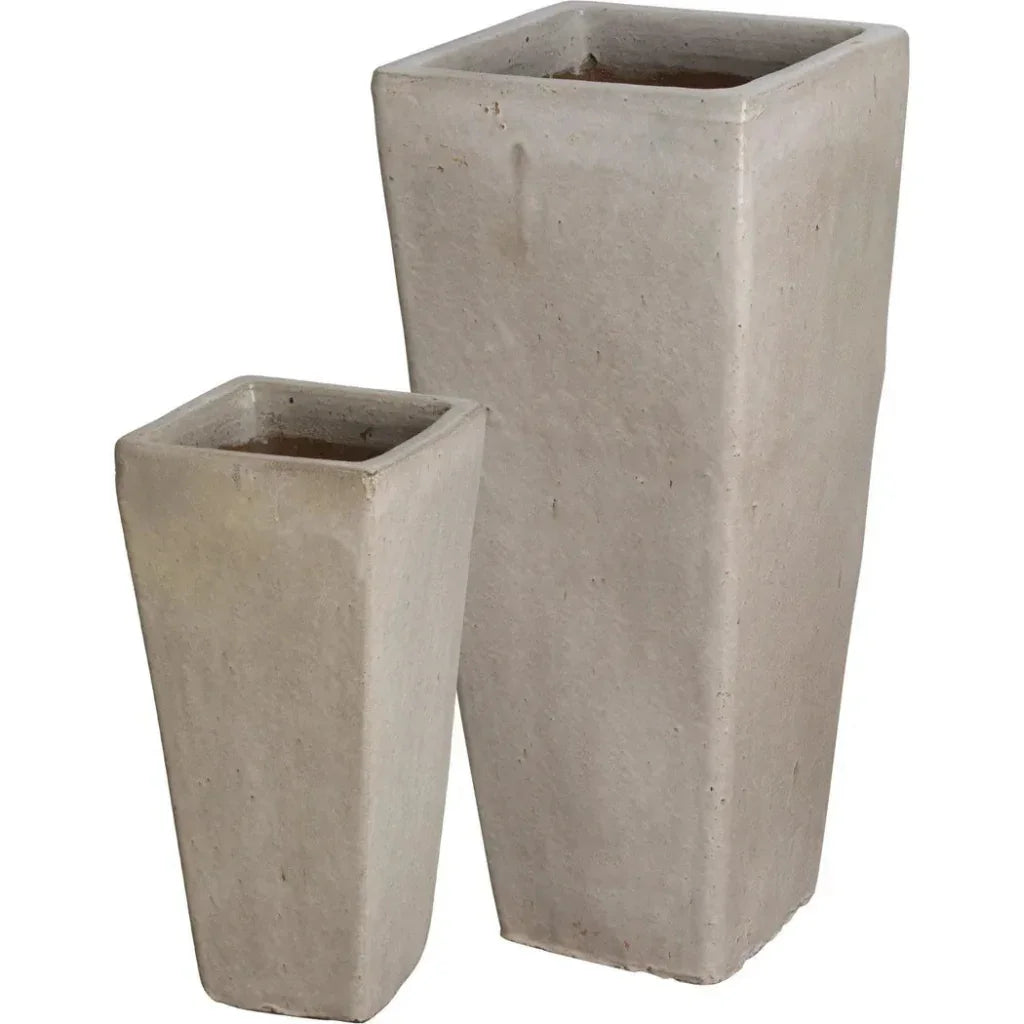 Emissary Ceramic Tall Square Planter