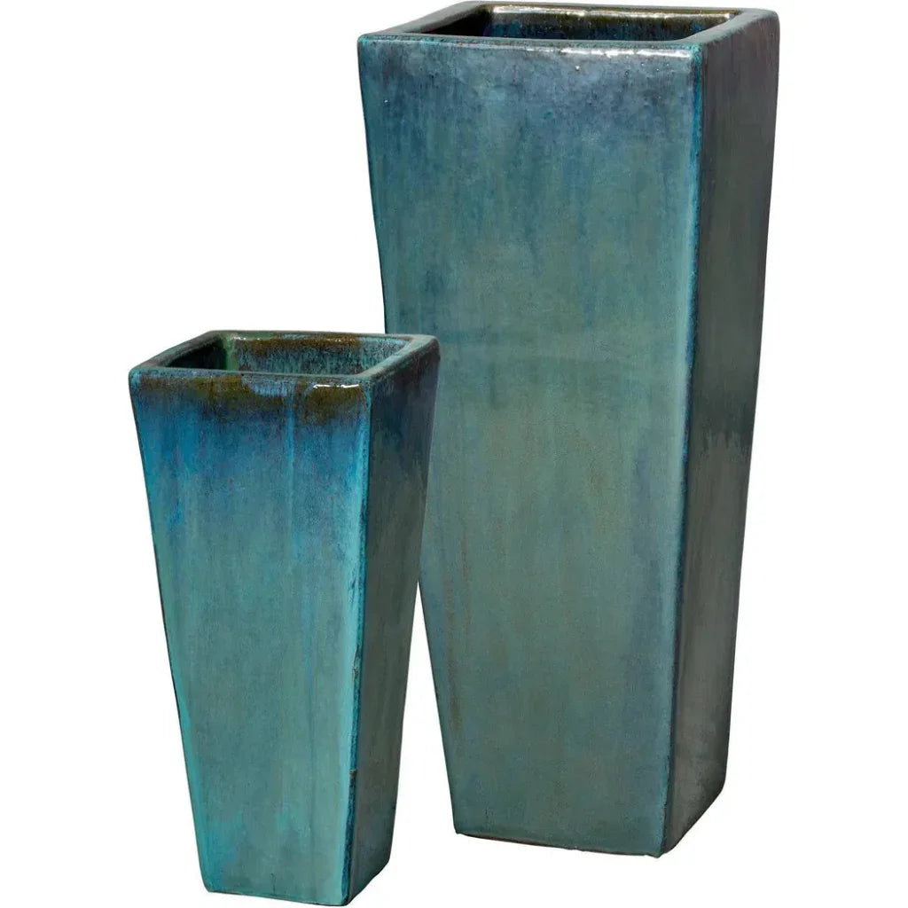 Emissary Ceramic Tall Square Planter