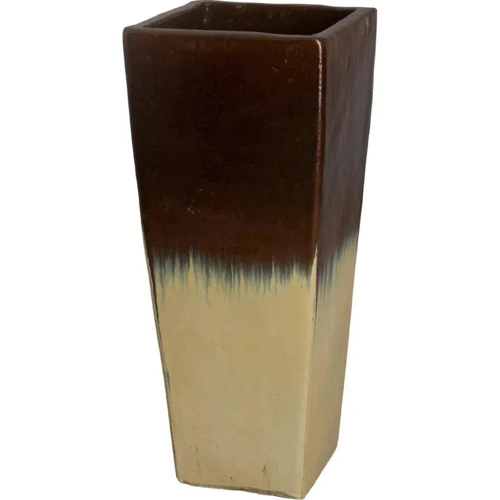 Emissary Ceramic Tall Square Planter