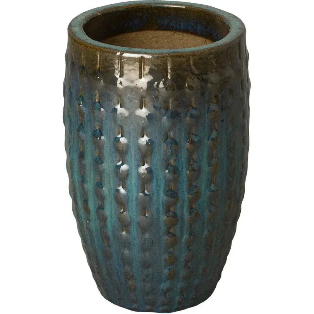 Emissary Ceramic Tall Stud Round Planter