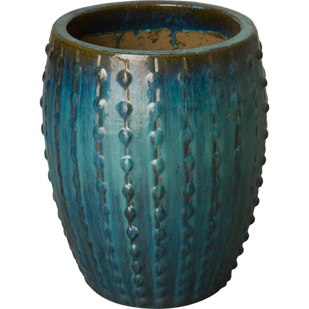 Emissary Ceramic Tall Stud Round Planter