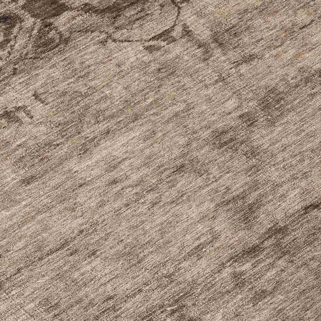 LOOMLAN Rugs Charix Brown Washable Indoor-Outdoor Rug