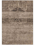 LOOMLAN Rugs Charix Brown Washable Indoor-Outdoor Rug