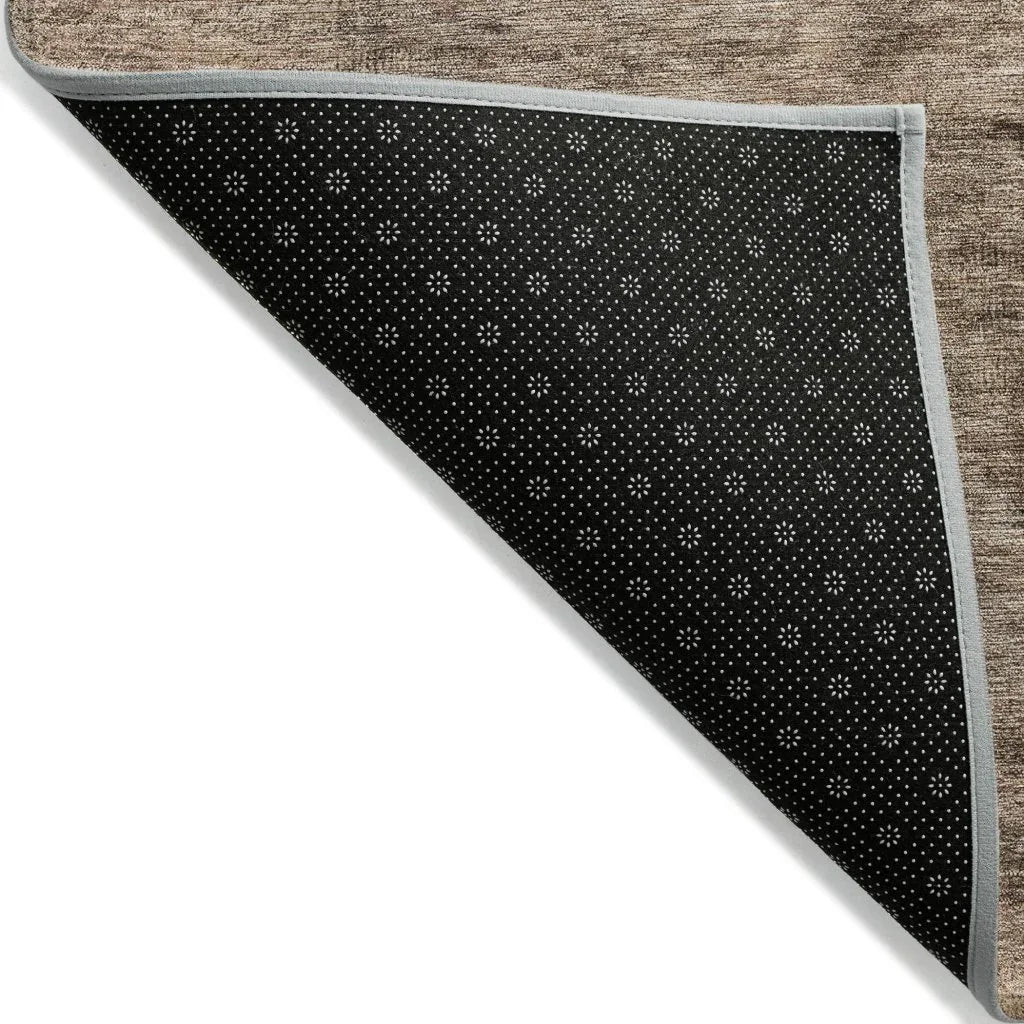 LOOMLAN Rugs Charix Brown Washable Indoor-Outdoor Rug