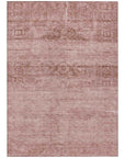 LOOMLAN Rugs Charix Pink Washable Indoor-Outdoor Rug