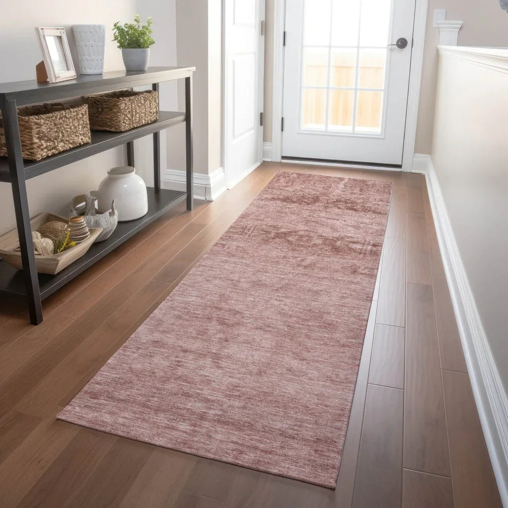 LOOMLAN Rugs Charix Pink Washable Indoor-Outdoor Rug