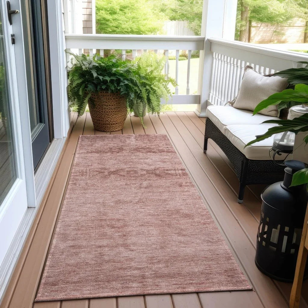 LOOMLAN Rugs Charix Pink Washable Indoor-Outdoor Rug