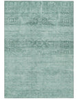 LOOMLAN Rugs Charix Teal Washable Indoor-Outdoor Rug