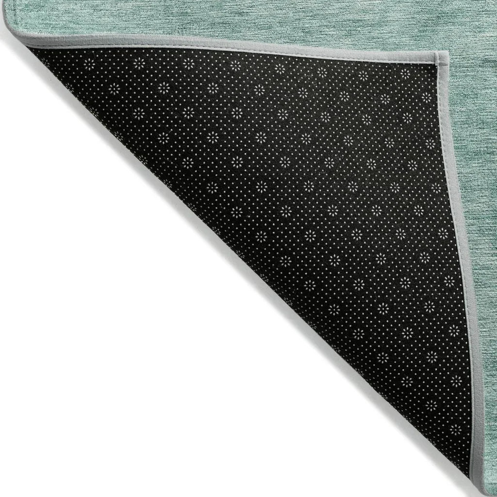 LOOMLAN Rugs Charix Teal Washable Indoor-Outdoor Rug