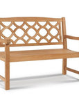 Chichester 2-Person Teak Outdoor Bench-Outdoor Benches-HiTeak-LOOMLAN