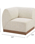Zuo Modern Christy Fabric Outdoor Corner Chair