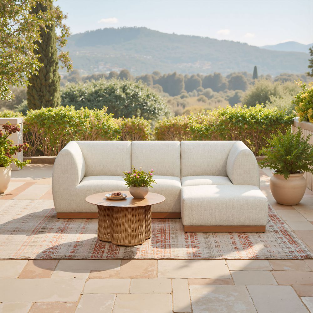 Zuo Modern Christy Fabric Outdoor Corner Chair