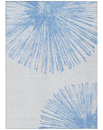 Addison Rugs Circles Blue Washable Indoor-Outdoor Rug