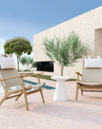 Sunset West Coastal Cushionless Highback Outdoor Chair