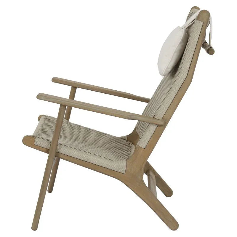 Sunset West Coastal Cushionless Highback Outdoor Chair