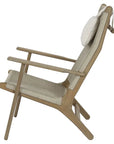 Sunset West Coastal Cushionless Highback Outdoor Chair