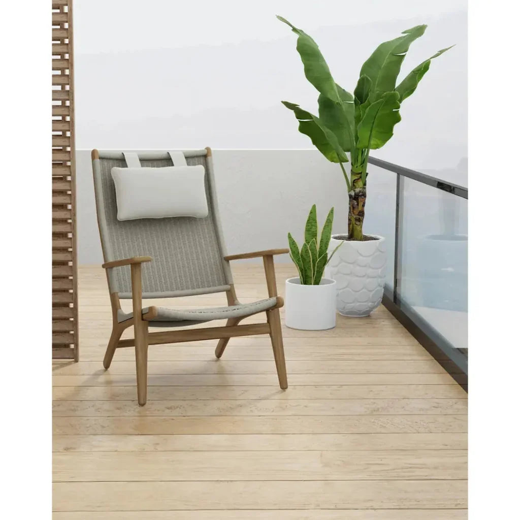 Sunset West Coastal Cushionless Highback Outdoor Chair