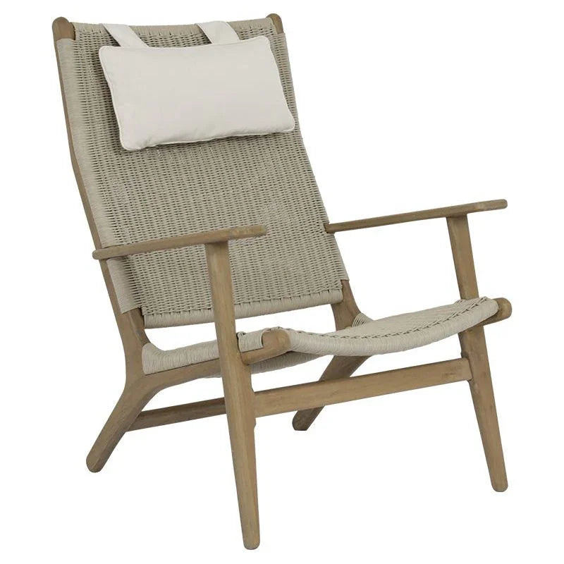 Sunset West Coastal Cushionless Highback Outdoor Chair
