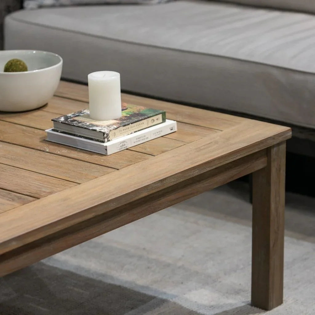 Sunset West Coastal Durable Teak Outdoor Coffee Table
