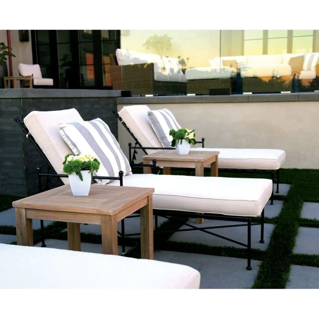 Sunset West Coastal Durable Teak Wood Outdoor End Table