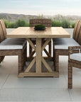 Sunset West Coastal Teak Durable Outdoor Dining Table