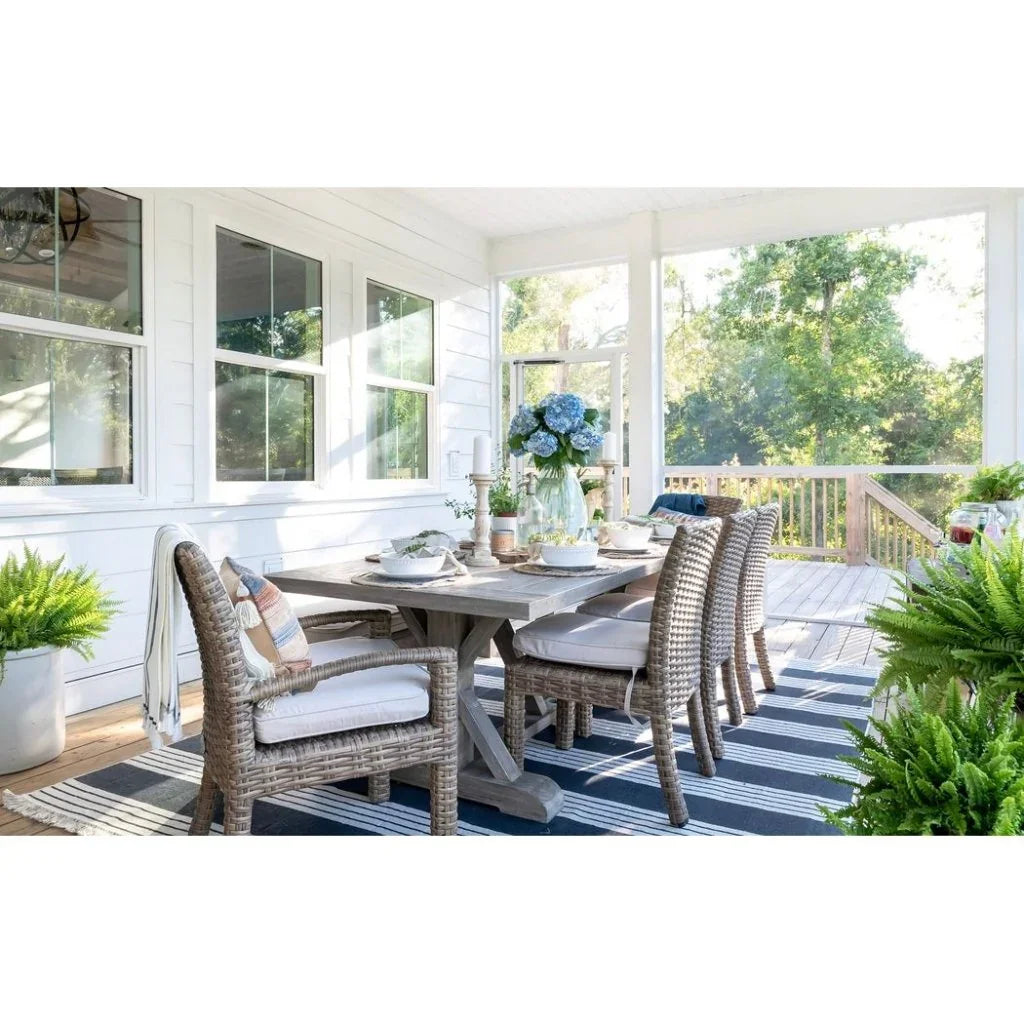 Sunset West Coastal Teak Durable Outdoor Dining Table