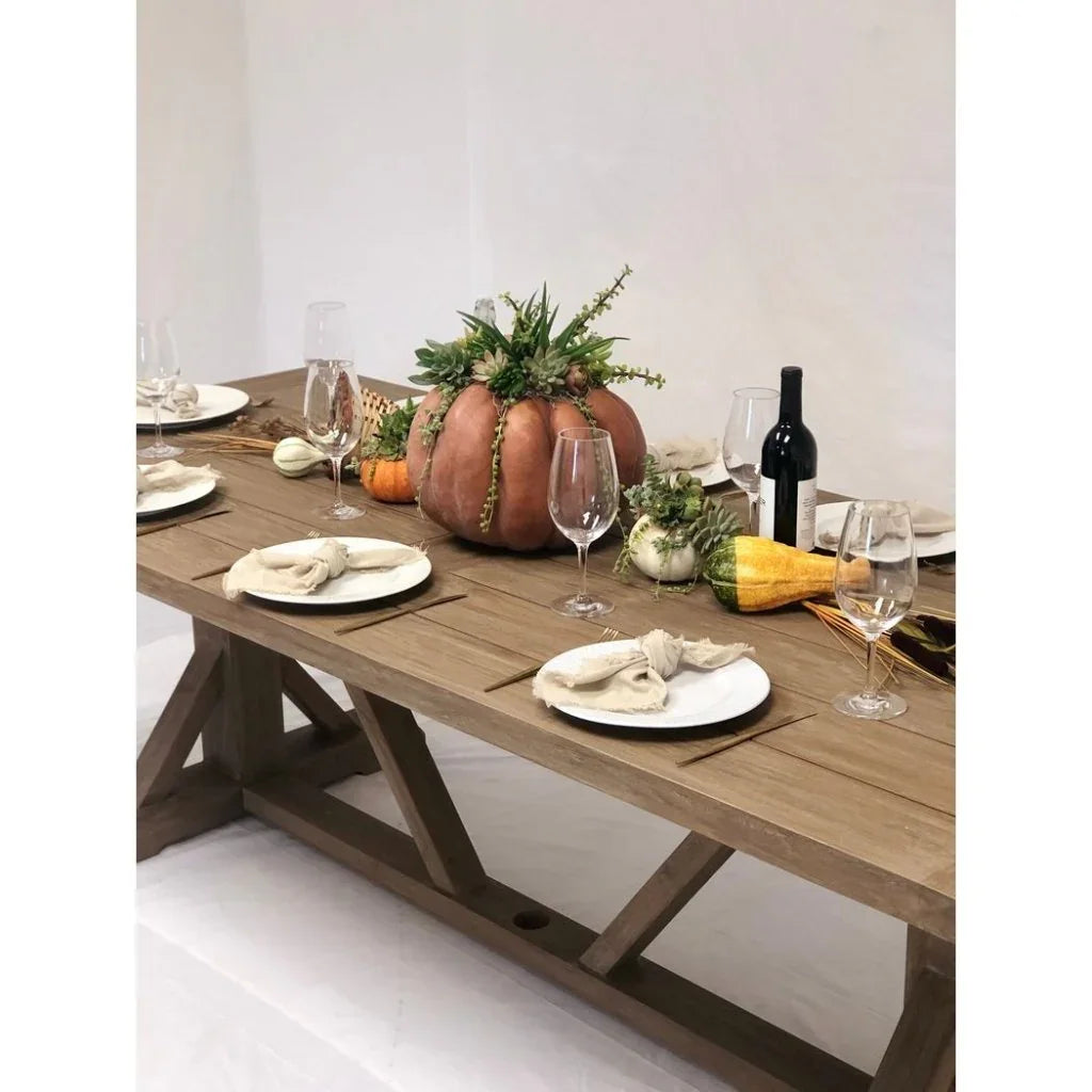 Sunset West Coastal Teak Durable Outdoor Dining Table