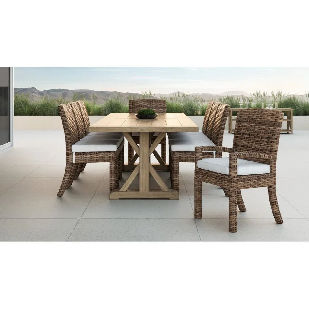 Sunset West Coastal Teak Durable Outdoor Dining Table
