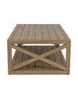 Sunset West Coastal Teak Durable X Outdoor Coffee Table