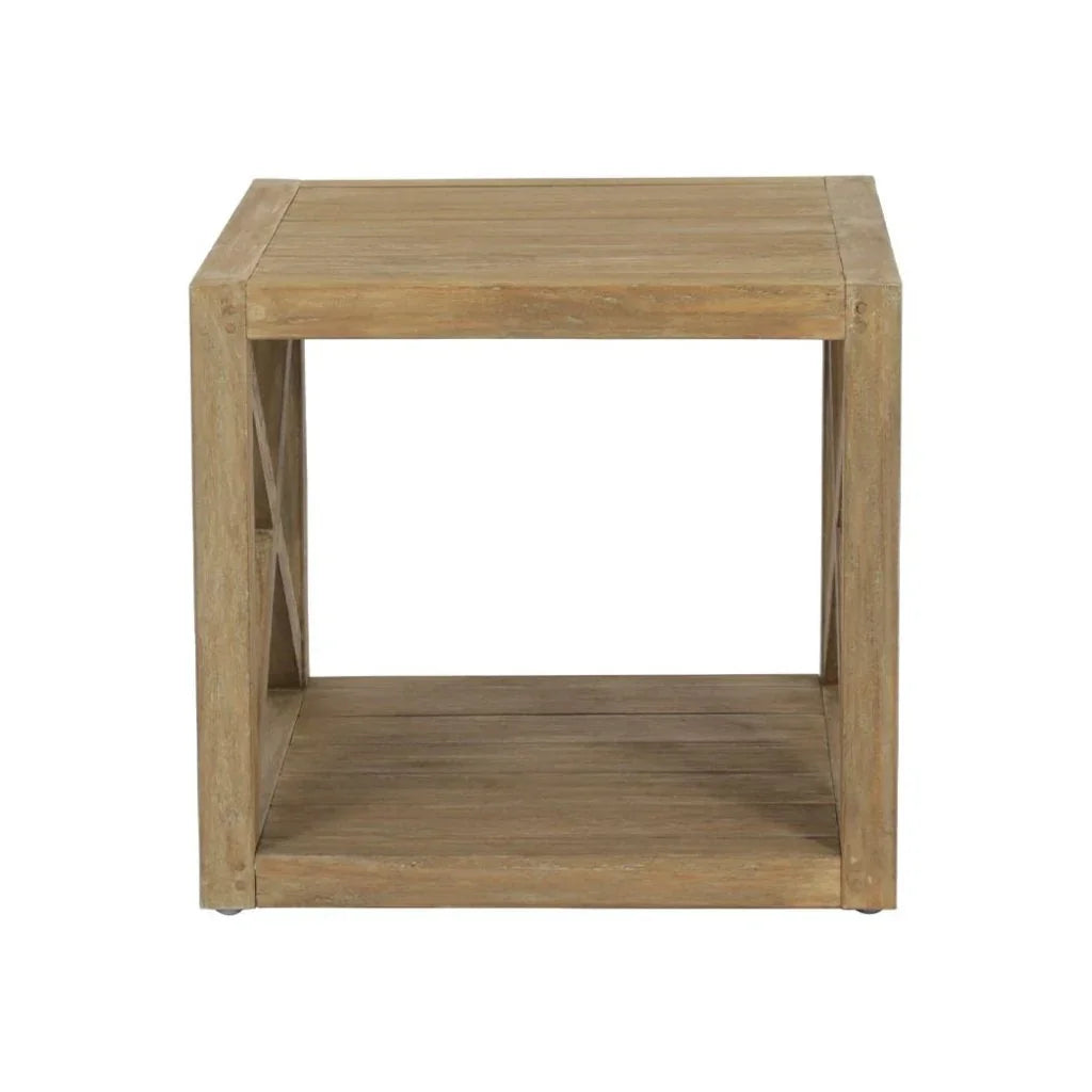 Sunset West Coastal Teak Durable X Outdoor Coffee Table