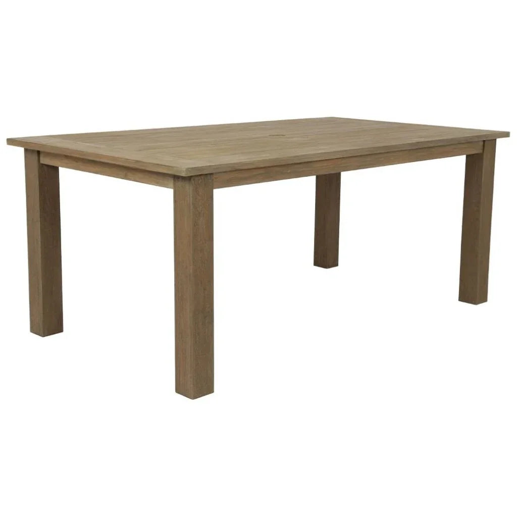 Sunset West Coastal Teak Modern Outdoor Dining Table
