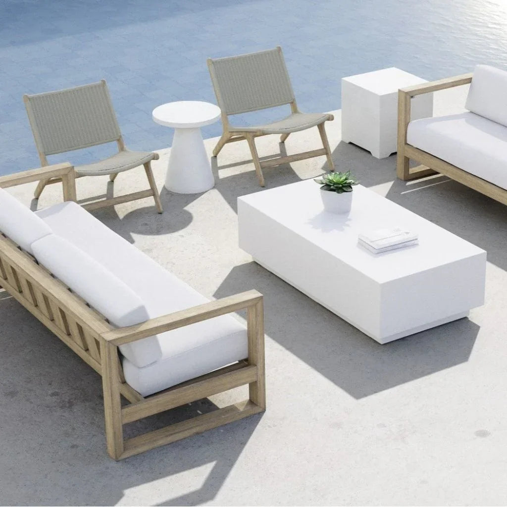 Sunset West Coastal Teak Outdoor Accent Chair
