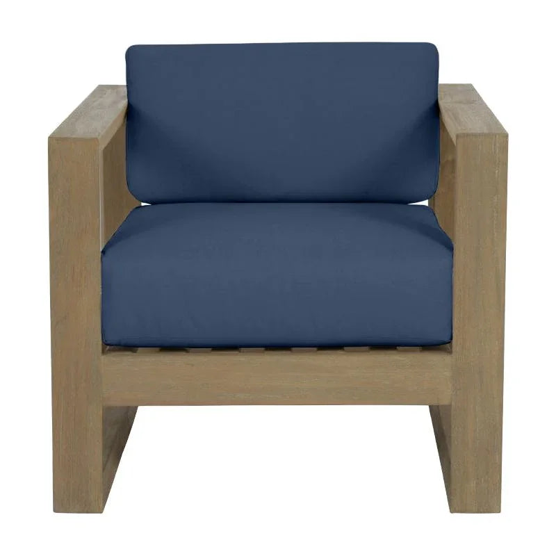 Sunset West Coastal Teak Sunbrella Outdoor Club Chair