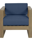 Sunset West Coastal Teak Sunbrella Outdoor Club Chair