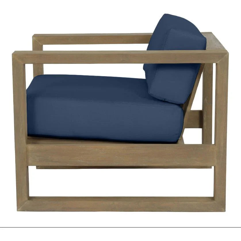 Sunset West Coastal Teak Sunbrella Outdoor Club Chair