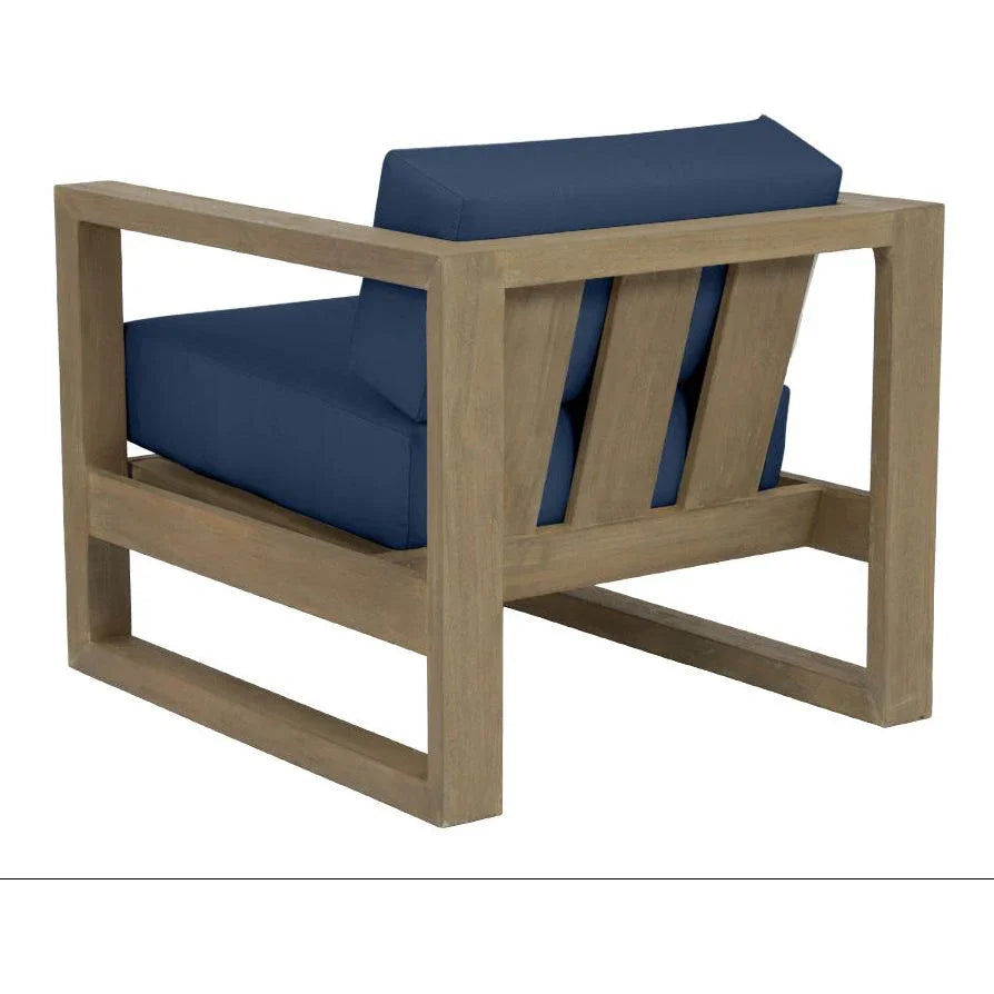 Sunset West Coastal Teak Sunbrella Outdoor Club Chair