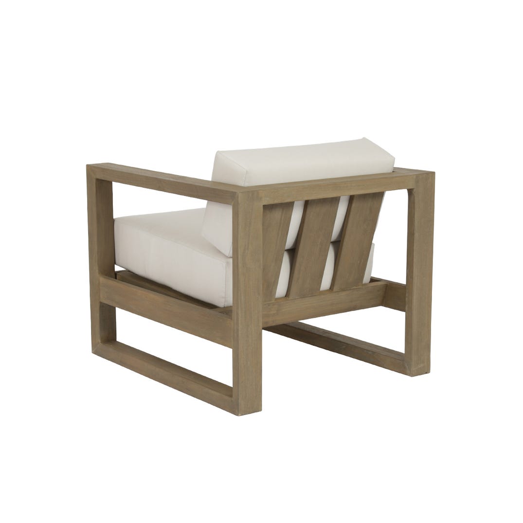 Sunset West Coastal Teak Sunbrella Outdoor Club Chair